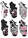 Barbie Doll Girls 6 pack Socks (6-8 Girls (Shoe: 10-4), Black/Multi)