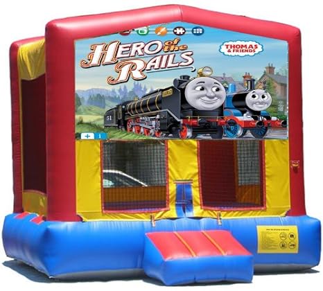 Amazon.com: Thomas the Train Bounce House Inflatable Jumper Art Panel ...