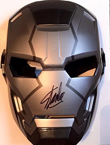 Stan Lee Signed War Machine Iron Man 1 2 3 Costume Mask W/ Stan Lee Ho