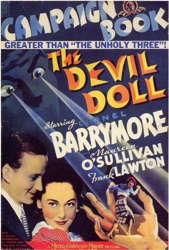 Amazon.com: The Devil Doll Movie Poster (27 x 40 Inches - 69cm x 102cm) ( 1936) -(Lionel Barrymore)(Maureen O'Sullivan)(Frank Lawton)(Rafaela Ottiano): Prints: Posters & Prints