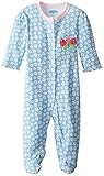 BON BEBE Baby-Girls Newborn Firefly Footed Snap