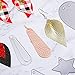 Earring Cutting Dies,16 Pieces Earring Cutting Dies Leather Teardrop and Bows Cutting Die,Add 40 Pieces Earring Making Supplies,for Making Leather Earrings DIY Craft (Earring)