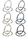 FIBO STEEL 20G 5PCS Stainless Steel Body Jewelry Piercing Nose Ring Hoop Nose Piercing