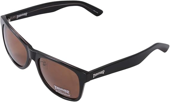Amazon スラッシャー Thrasher 大きいサイズ 偏光レンズサングラス 4l ブラック ブラウン サングラス 通販