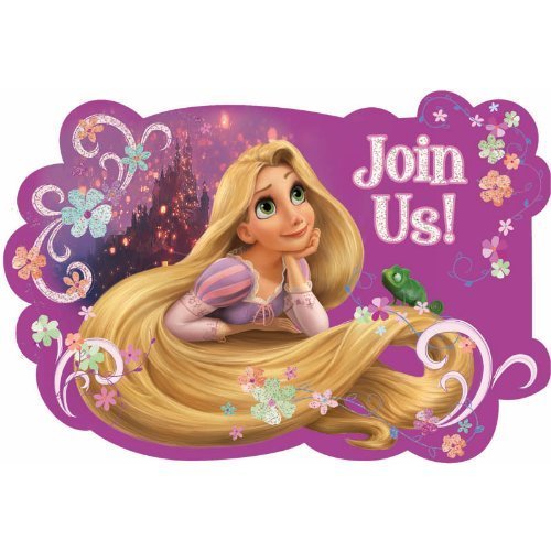 Tangled Save the Date Invitations w/ Envelopes and Seals (8ct)