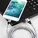 Sundix iPhone Charger 3Pack 6FT Premium Nylon Braided Lightning to USB Cable Charging Cord for iPhone 7 / 7 Plus/ 6 / 6s / 6 plus iPhone 5 / 5s / 5c, iPad, iPod & More (Greywhite)