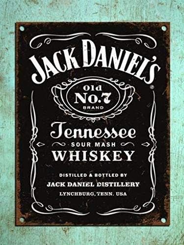 Jesiceny New Tin Sign Jack Daniels Safety Aluminum Metal Sign for Wall Decor 8x12 INCH