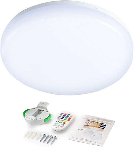 24w Wifi Ceiling Lamp Voice Control Rgbw App Control Smart Led