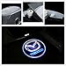 DELEIKA 2PS Easy Installation Car Door LED Welcome Logo Projector Ghost Shadow Lights for Mazda 6 2014 2015 2016 2017 2018 2019 (Original Logo)