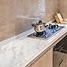 Homein Waterproof Marble Paper White 17x78.7in