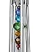 Woodstock Wind Chimes for Outside, Garden, Patio, Porch and Outdoor Decor (10'') Gem Drop Chime Prism Small Wind Chimes Christmas/Hanukkah Gifts (GEMPR)