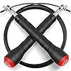 Springseil, Gritin Speed Rope Premium Springseil mit Einstellbare Länge – Ideal für Seilspringen, Fitnesstraining, Ausdauer & Abnehmen, für Kinder und Erwachsene