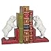 Design Toscano Over the Fence Bulldog Cast Iron Sculptural Bookend Pair