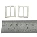 YOYOSTORE 20pc Metal Square Ring Buckle DIY Luggage Belt Shoe Hat Slide Making Sewing Craft Inside Width 25mm Diy