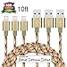 Eashion iPhone Charger, 3Pack 10FT Nylon Braided Lightning to USB Cable Compatible with iPhone 7/7Plus/SE/6s/6/6 Plus/6s Plus/5s/5c/5/iPad/iPod/Touch(Camo)