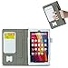 Fire 7 2015 Case, ULAK Slim PU Leather Folio Flip Case Cover for Amazon Fire 7 (7 inch Display 5th Gen, 2015 Release) w/ [Stand Feature] [Credit Card] [Memory Card] Slots [Hand Strap]- Mint Strip