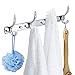 MODONA Four Pronged Robe & Towel Hook - Polished Chrome