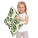 Moslion Palm Pillow,Home Decorative Throw Pillow Cover Tropical Hawaii Leaves Palm Tree Cotton Linen Cushion for Couch/Sofa/Bedroom/Livingroom/Kitchen/Car 18 x 18 inch Square Pillow case