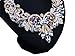 Girl Era Womens Colorful Rhinestone Crystal Queen Costume Jewelry Bib Statement Necklace