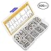Sutemribor 304 Stainless Steel Spring Lock Washer Assortment Set 600 Pieces, 9 Sizes - M2 M2.5 M3 M4 M5 M6 M8 M10 M12