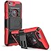 iPhone 6s Case ,i-Blason Prime [Kickstand] Also Fit Apple iPhone 6 Case (4.7) Dual Layer Holster Cover with [Locking Belt Swivel Clip] (Red)