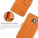 Galaxy S7 Case, SHIELDON Genuine Leather Wallet Case Premium Slim [Magnetic Flap] Flip Cover with Stand & Credit Card Slot for Samsung Galaxy S7 Devices (ONLY), Brown