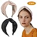 2 Pack Knot Headband Wide Print Hairband Fashion Hair Accessories for Women Girls (Type c)