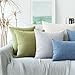 Kevin Textile Solid Velvet Decoration Toss Throw Pillow Case Cushion Cover Comfortable Soft Striped Decorative Pillowcase for Bed/Chair/Couch, 20