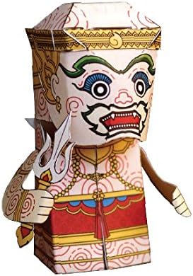 Paper Ramayana Toy Model Postcard and 3 D Cut-out Statue - Ha-nu-man(chief Monkey) Type 1