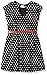 Disney Big Girls' Minnie Mouse Dress with Belt, Black, M-8/10