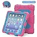 iPad Mini Case,iPad Mini 2 Case,iPad Mini 3 Case,ACEGUARDER iPad Mini Full Body Protective Case Durable Anti-Slip Shock-Absorption Soft Silicone Case (Cherry)