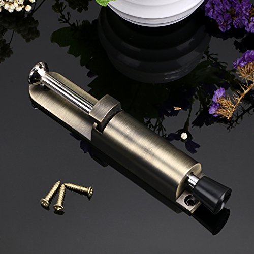 Sumnacon Kickdown Door Stops, Stainless Steel Easy Step Door Stopper, Spring Loaded Telescopic Step On/Off Door Stopper, Adjustable Heavy Duty Door Locks Holder Stop/Release by Foot (Green Bronze) - Thumbnail 5
