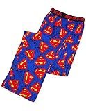 DC Comics Mens Cotton Pajama Pants (L 36/38, Blue Superman)