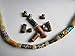 Dreadlock/Braid Hair Beads Cuffs Fabric 10 piece hand made