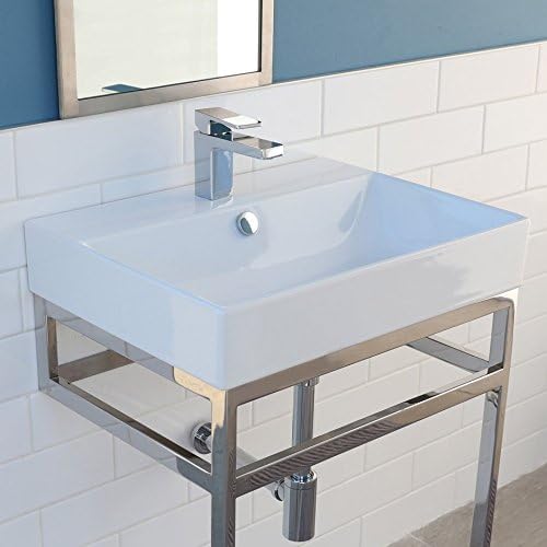 Wall-mount, vanity top or self-rimming porcelain lavatory with an overflow. 00 - no faucet holes, W: 24”, D: 18”, H: 7 1/4".