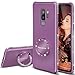 Galaxy S9+ Plus Cases, Glitter Girly Purple S9+ Phone Cover with Kickstand Grip Finger Ring Stand Protective Luxury Diamond Sparkle Bling Samsung Galaxy S9 Plus Case for Women Girls - Lilac Purple