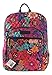 Vera Bradley Campus Backpack with Solid Color Interior (Updated Version) (Floral Fiesta with Black Interior)