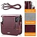 Fintie Protective Case Compatible with Fujifilm Instax Square SQ6 Instant Film Camera - Premium PU Leather Bag Cover with Removable Adjustable Strap, Burgundy