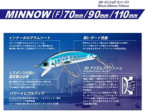 90mm 3 1 2 Green Mackerel Floating Lure Yo Zuri 3d Inshore Minnow F Lures Fishing