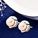 Earrings, Christmas Gift with Exquisite Package 925 Sterling Silver Freshwater Cultured Pearl Stud Earrings J.Rosée Jewelry for Women