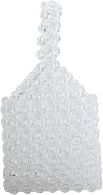 clear beaded purse