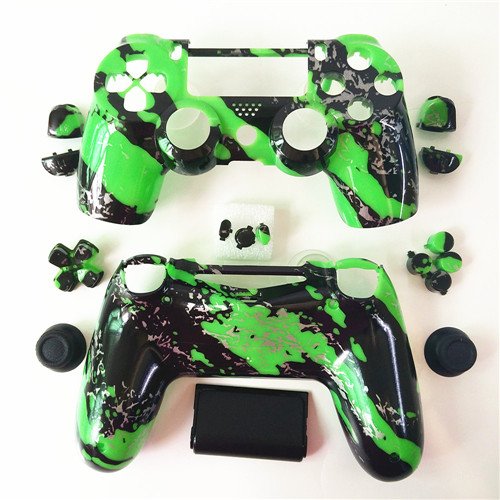 Wps Hydro Dipped Green Splatter Replacement Designer Housing Shell And Full Button Set For Playstation 4 Buy Online In Brunei At Brunei Desertcart Com Productid