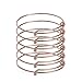 ZX Jewelry 6pcs Expandable Blank Bangle for Women Adjustable Wire Bracelet for Jewelry Making 2.4inch