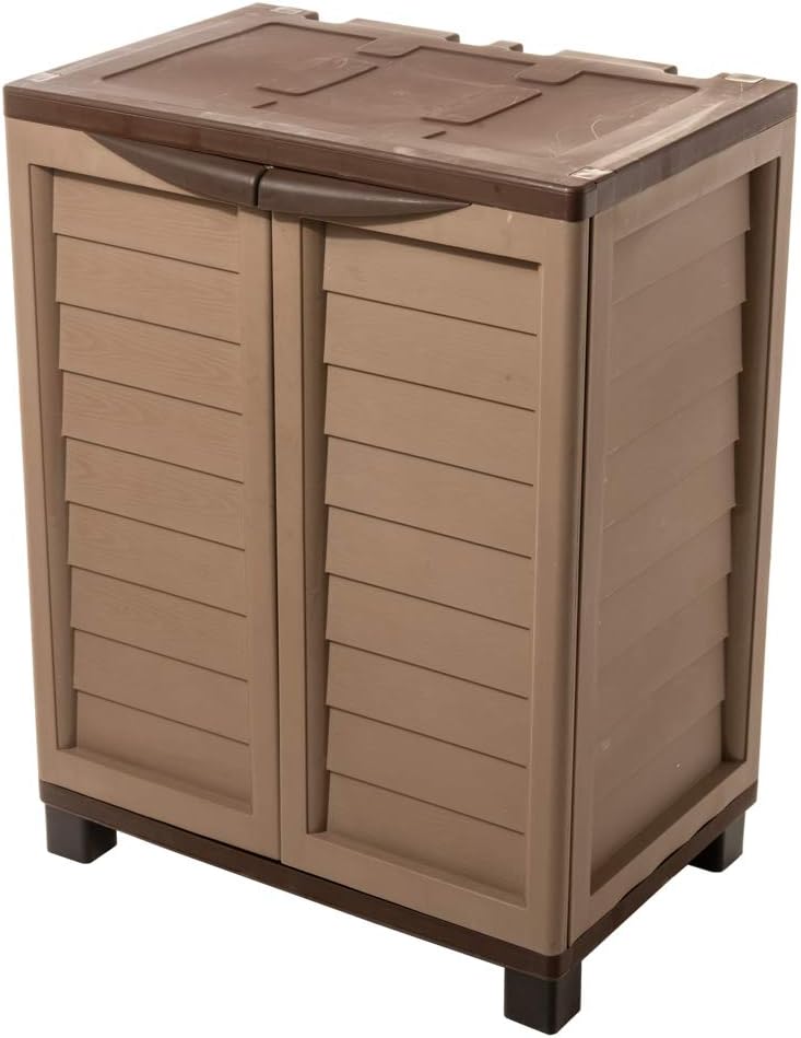 Amazon Com Starplast 82811 Cabinet Mocha Brown Garden Outdoor