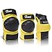 JBM international Adult / Child Knee Pads Elbow Pads Wrist Guards 3 In 1 Protective Gear Set, Yellow, Youth / Child