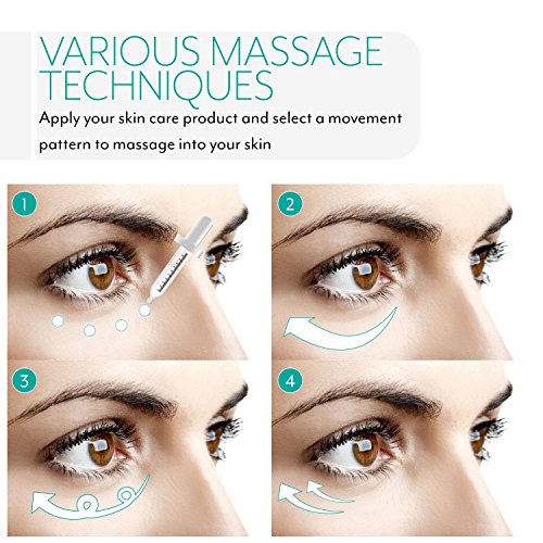 INNOKA Eye Massager, Heated Sonic Vibration Eye Facial Roller Skincare Device with Touch Activation Smart Sensor for Anti-Aging, Anti-Wrinkle, Reduce Eyes Puffiness, Dark Circles (Battery Operated) - Thumbnail 4
