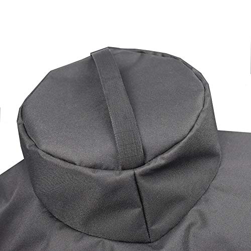 Mini Lustrous Cover for Kamado Joe Classic Grill, Heavy Duty Kamado Ceramic Classic Joe Grill Cover, Outdoor All Weather Grill Cover with Durable and Waterproof Fabric, Black