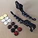 XKH Group Motorcycle Parts Brake Clutch Hand Lever For Sportster 1200 883 883R Forty Eight Seventy Two Black Levers with Black Zumbie Cross Groove Covers by XKHthumb 1