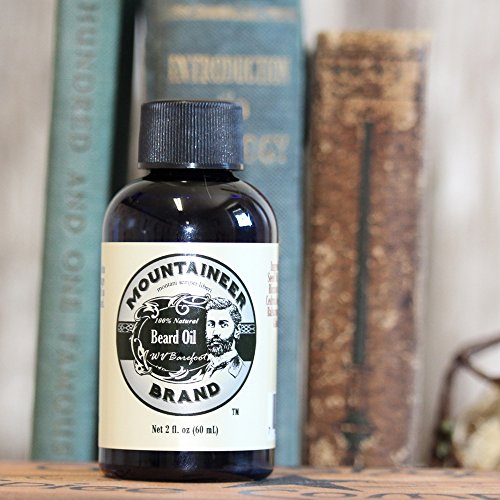 Beard Oil by Mountaineer Brand, Barefoot/UNSCENTED: Beard Conditioning Oil, 2 Ounce bottle