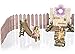 Joykick Fairy Garden Flower Door Kit - Miniature Hand Painted Figurine Statues with Accessories - Set of 6pcs for Your House and Lawn Decor